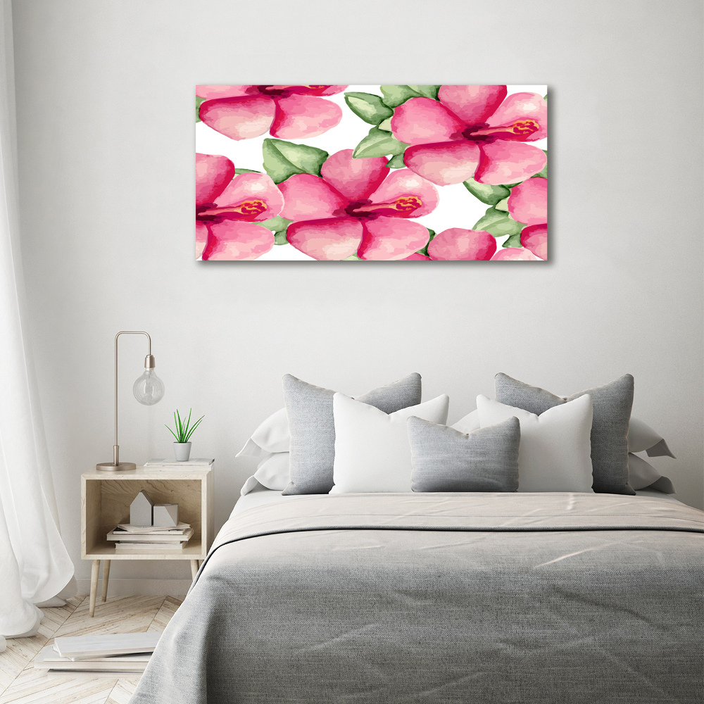 Acrylique tableau Les fleurs tropicales