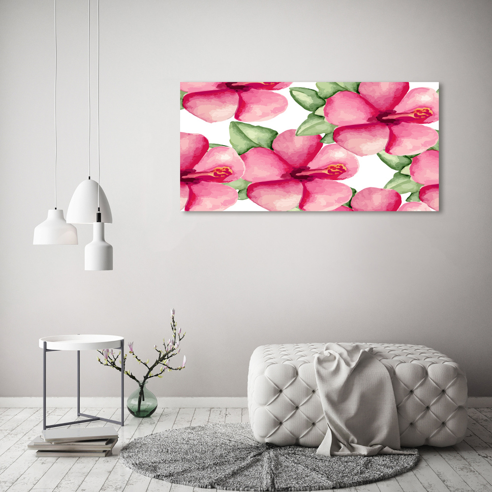 Acrylique tableau Les fleurs tropicales