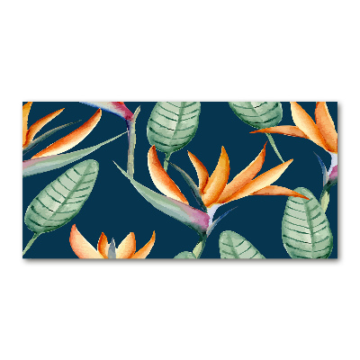 Acrylique tableau Strelitzia royal