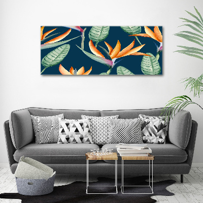 Acrylique tableau Strelitzia royal