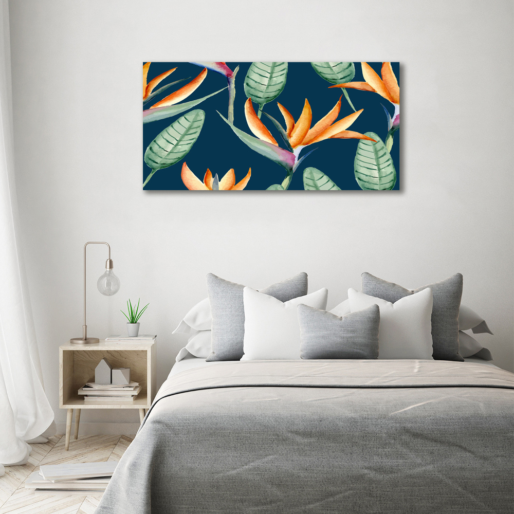 Acrylique tableau Strelitzia royal