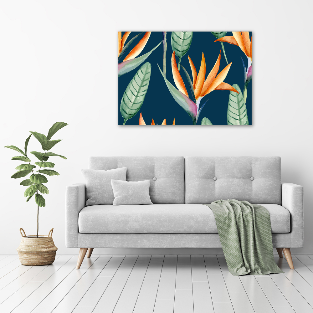 Acrylique tableau Strelitzia royal