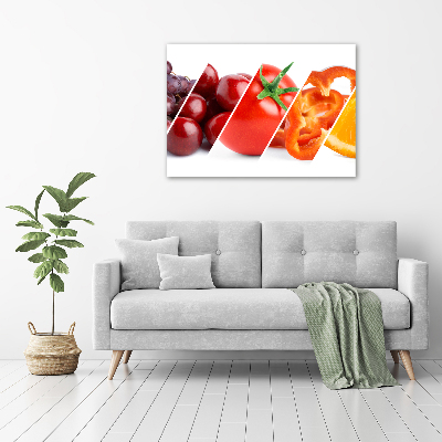 Tableau en acrylique Fruits et légumes