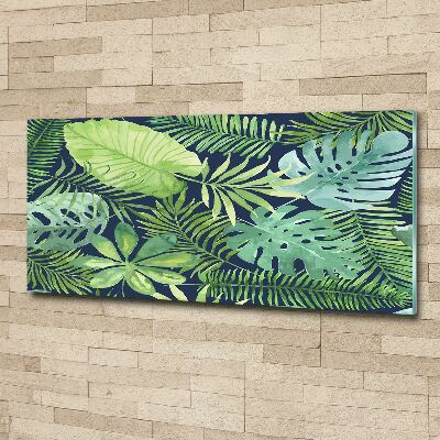 Tableau acrylique Feuillage tropical