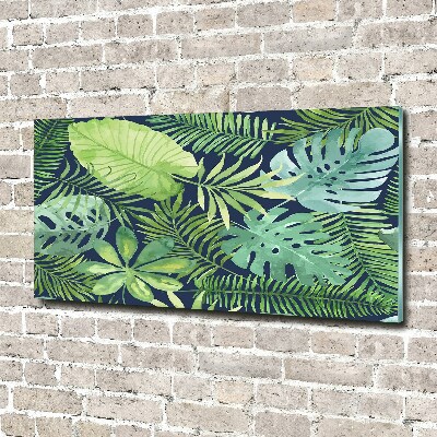 Tableau acrylique Feuillage tropical