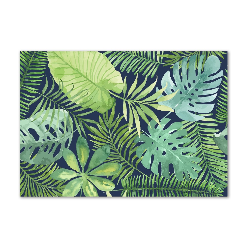 Tableau acrylique Feuillage tropical