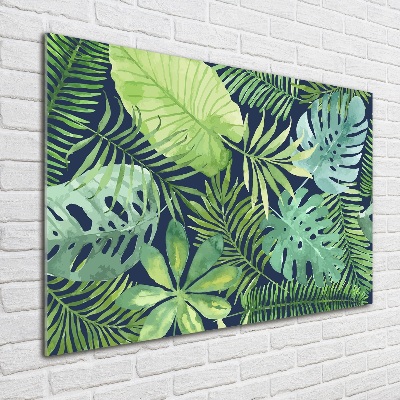 Tableau acrylique Feuillage tropical