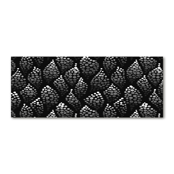 Tableau acrylique Points noirs et blancs