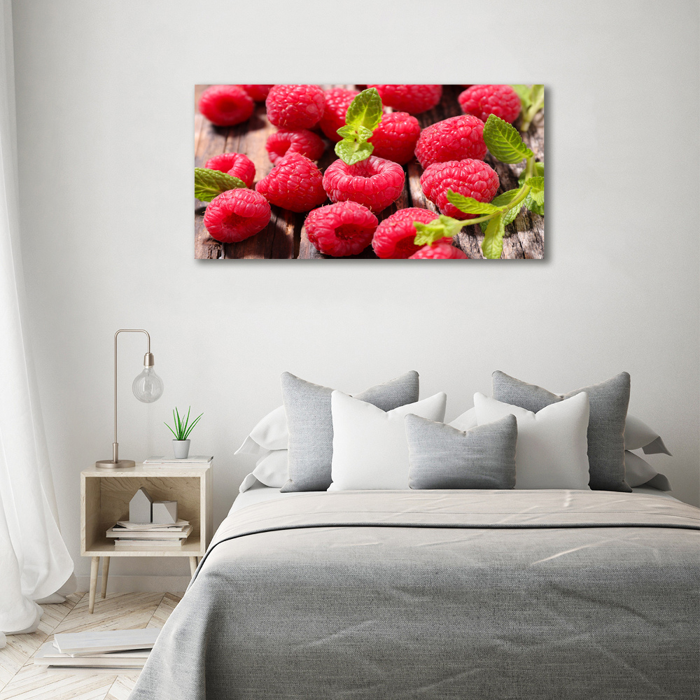 Tableau acrylique Framboises