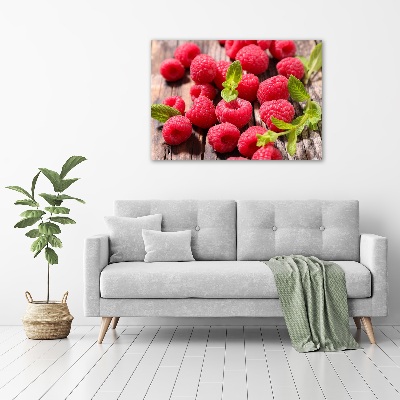 Tableau acrylique Framboises