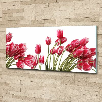 Acrylique tableau Tulipes rouges