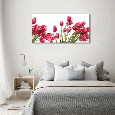 Acrylique tableau Tulipes rouges