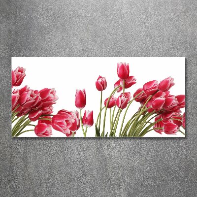 Acrylique tableau Tulipes rouges