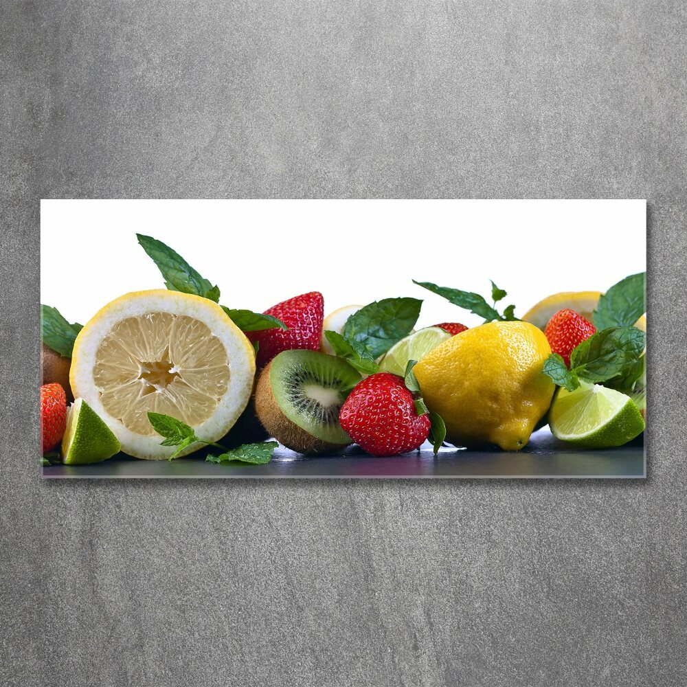 Tableau sur verre acrylique Légumes et fruits