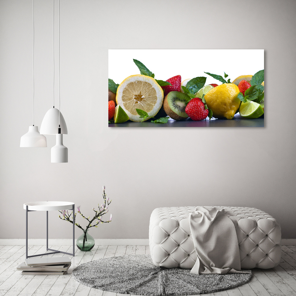 Tableau sur verre acrylique Légumes et fruits