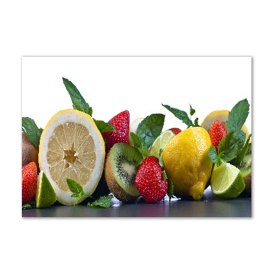 Tableau sur verre acrylique Légumes et fruits