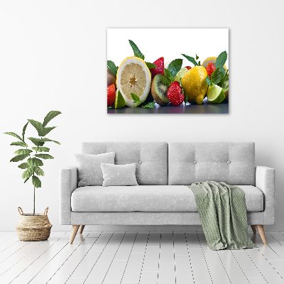 Tableau sur verre acrylique Légumes et fruits