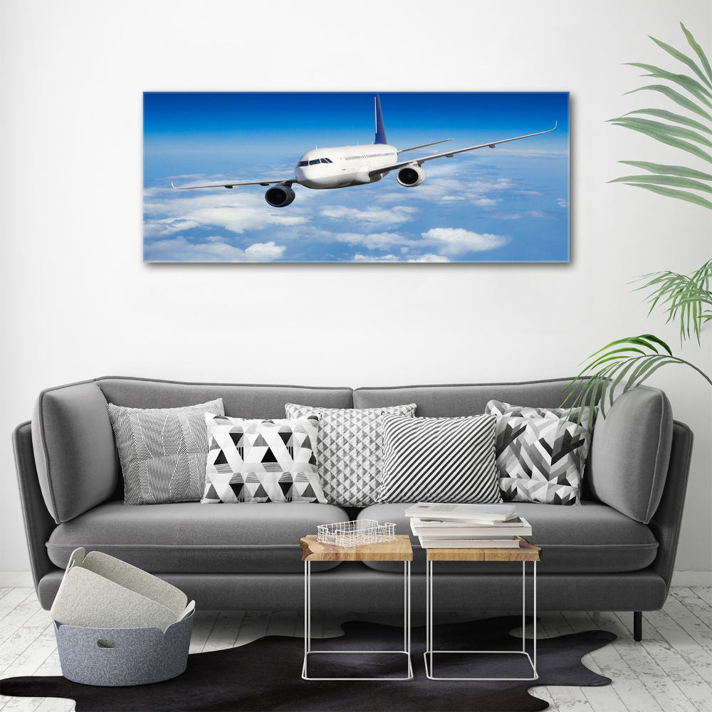 Tableau verre acrylique Avion dans les airs