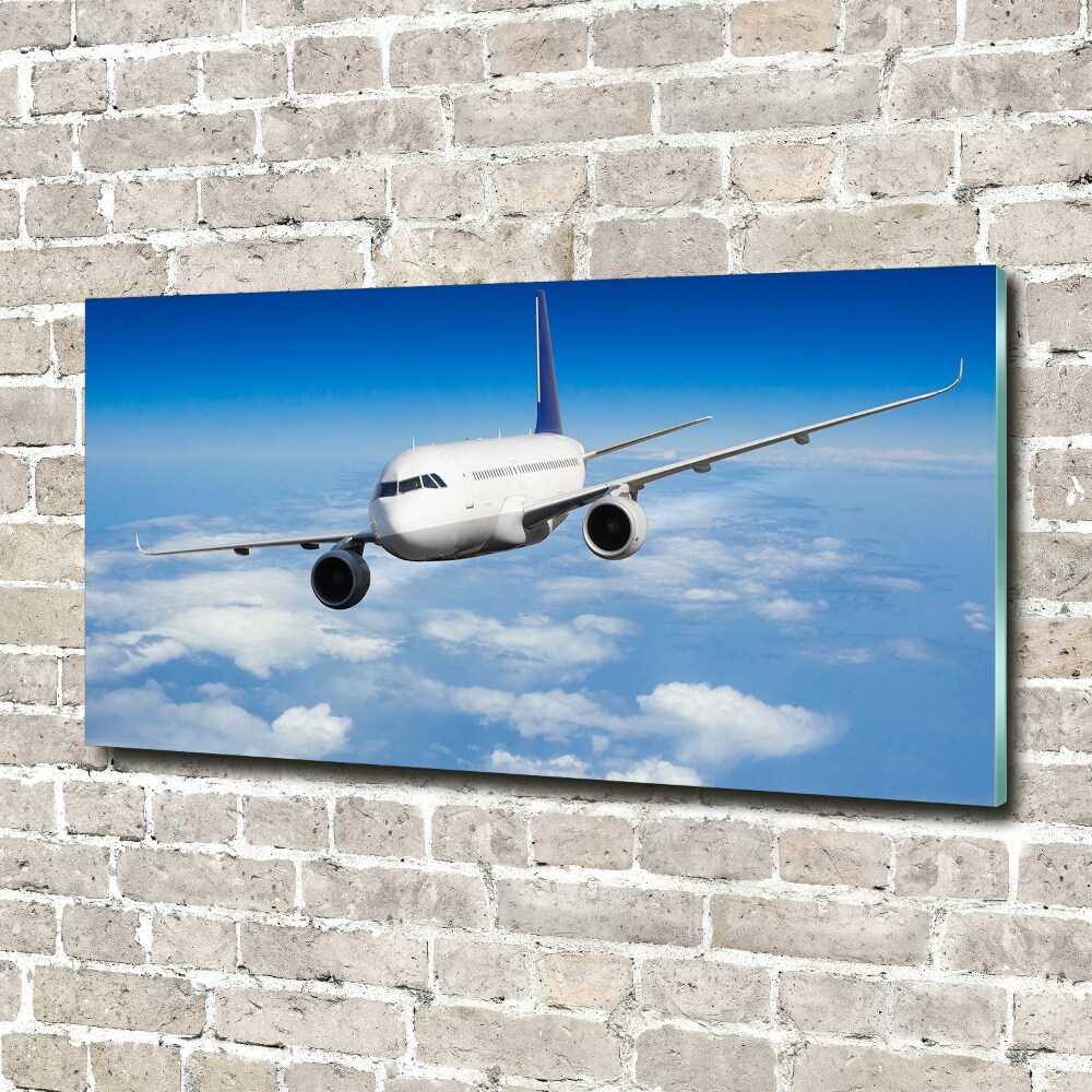 Tableau verre acrylique Avion dans les airs