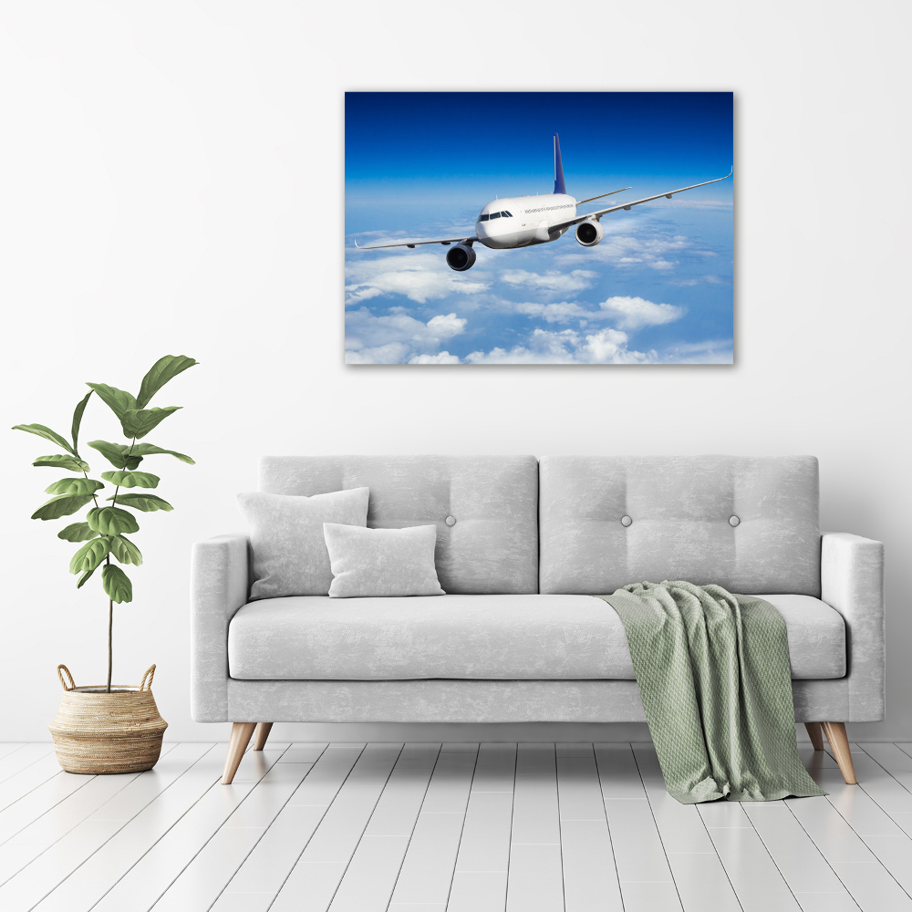 Tableau verre acrylique Avion dans les airs