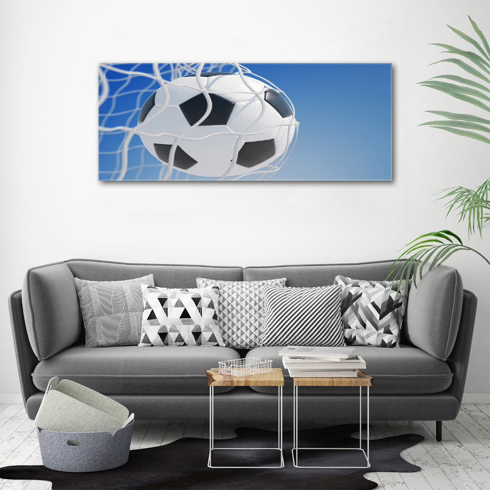 Tableau en acrylique Football dans le but