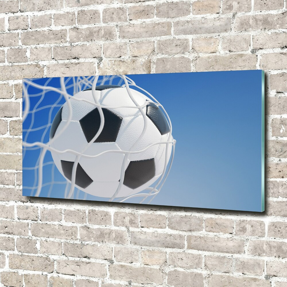 Tableau en acrylique Football dans le but