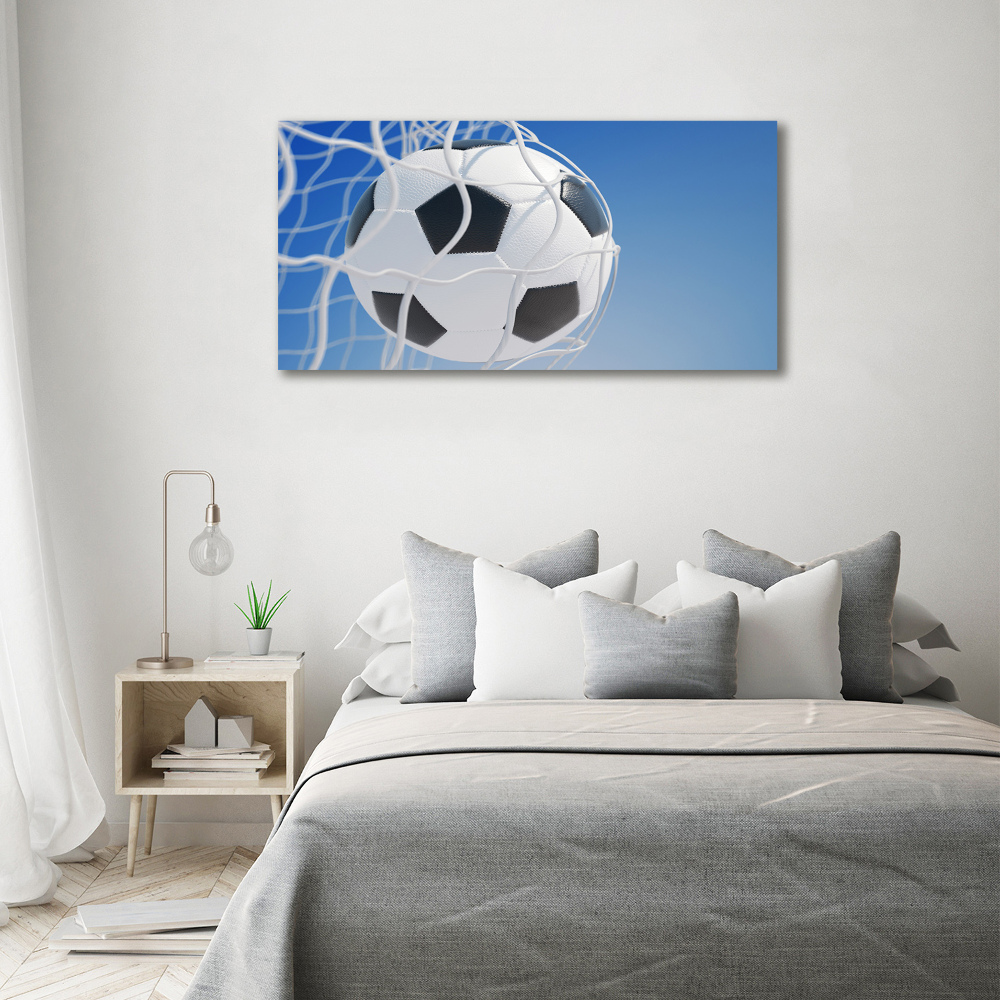 Tableau en acrylique Football dans le but