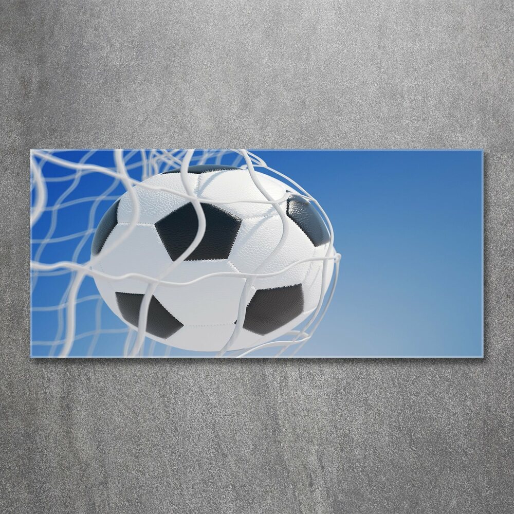 Tableau en acrylique Football dans le but