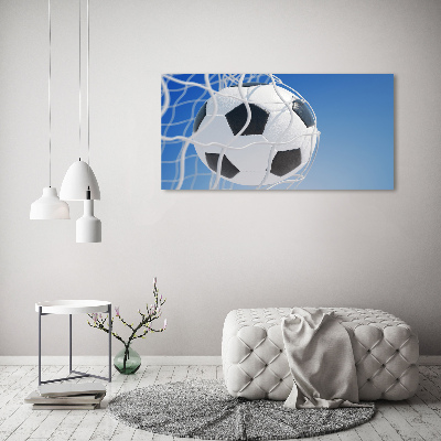 Tableau en acrylique Football dans le but