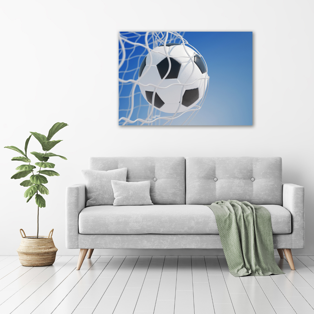 Tableau en acrylique Football dans le but