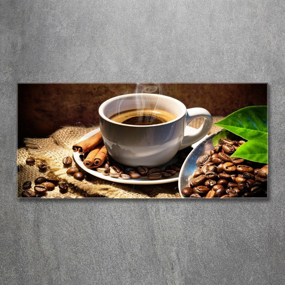 Tableau verre acrylique Tasse de café