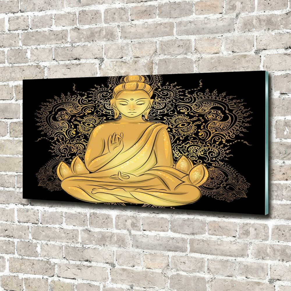 Tableau acrylique Bouddha assis