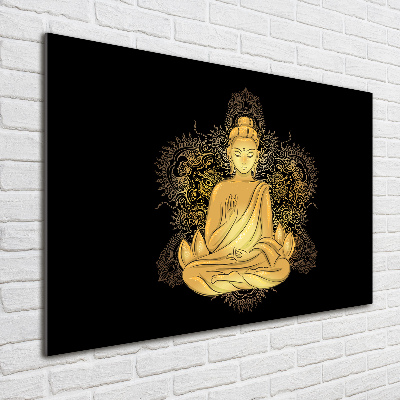 Tableau acrylique Bouddha assis