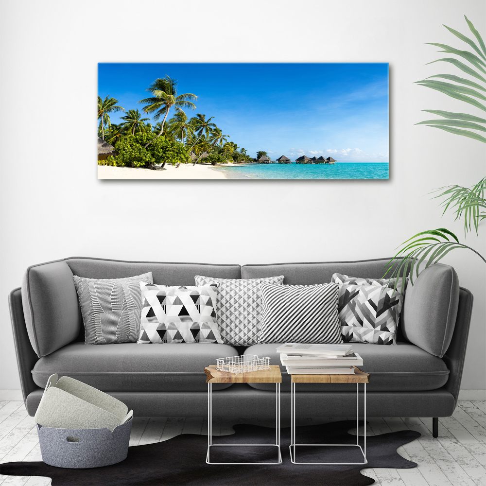 Tableau acrylique Plage dans les Caraïbes