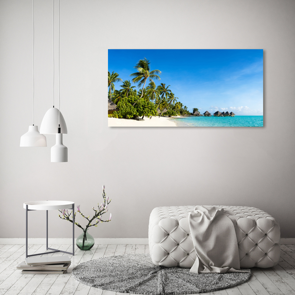 Tableau acrylique Plage dans les Caraïbes