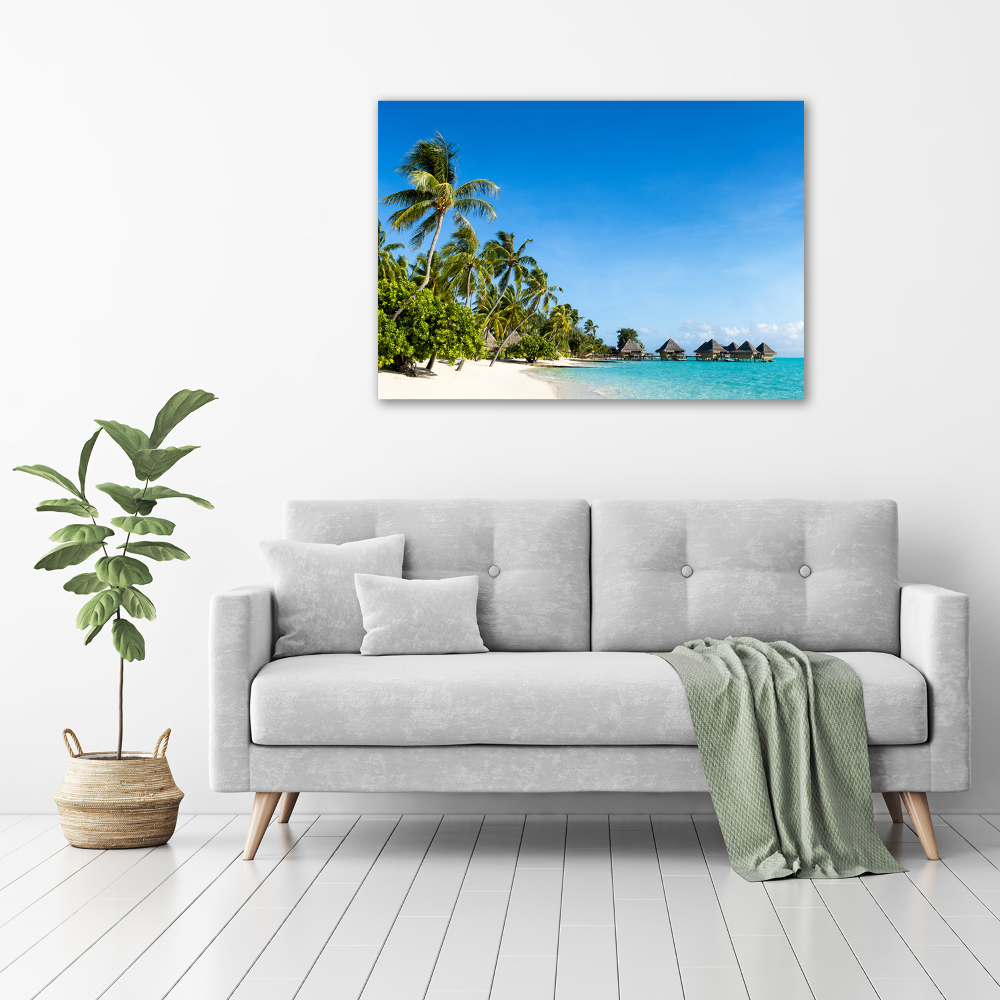 Tableau acrylique Plage dans les Caraïbes