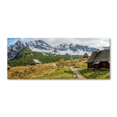 Tableau acrylique Les alpages des Tatras