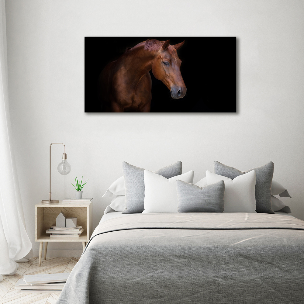 Tableau en acrylique Cheval brun