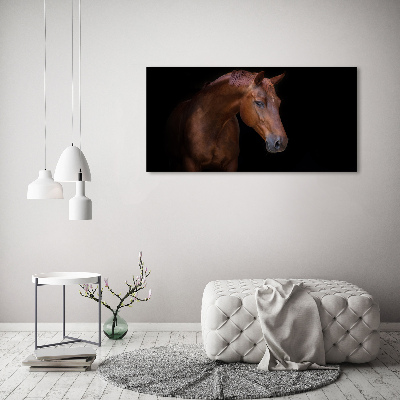 Tableau en acrylique Cheval brun