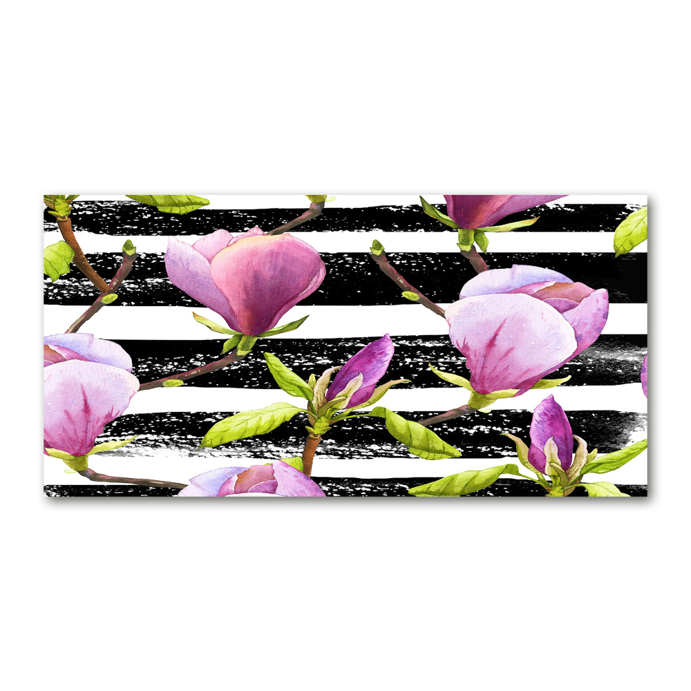 Tableau acrylique Bandes de Magnolia