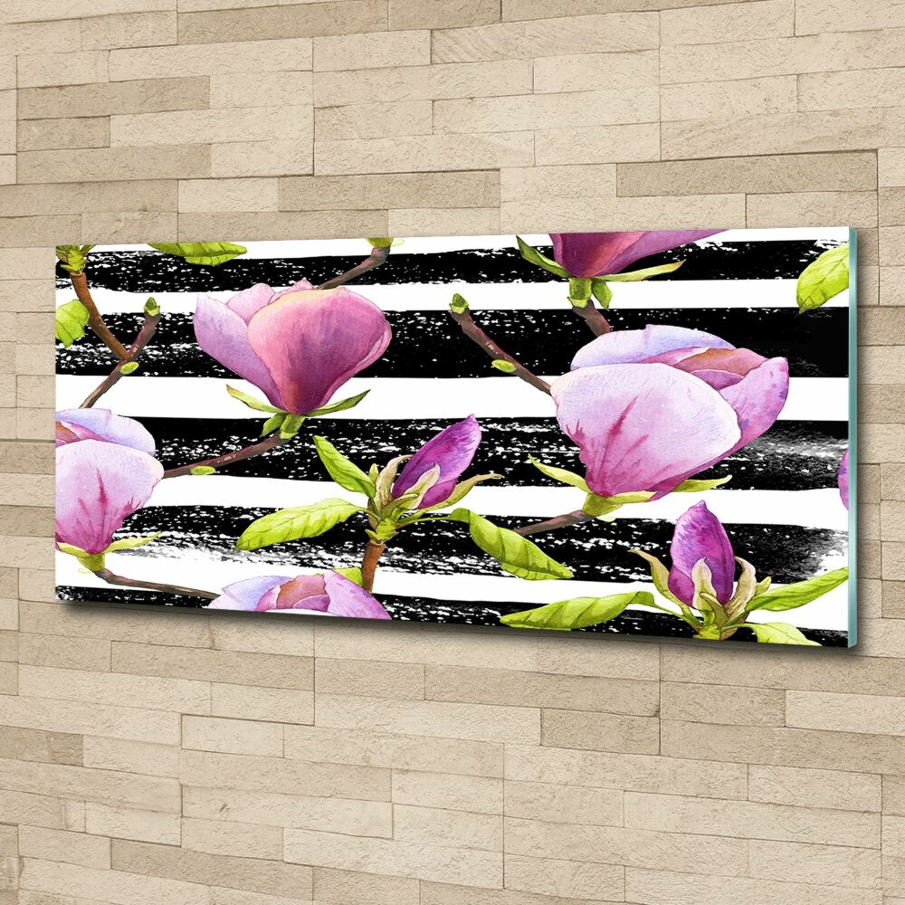 Tableau acrylique Bandes de Magnolia