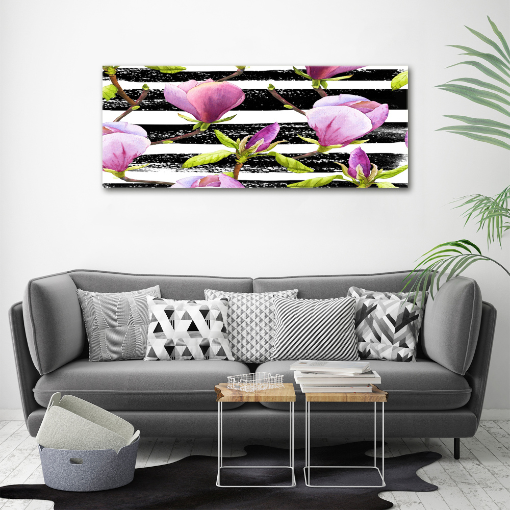 Tableau acrylique Bandes de Magnolia