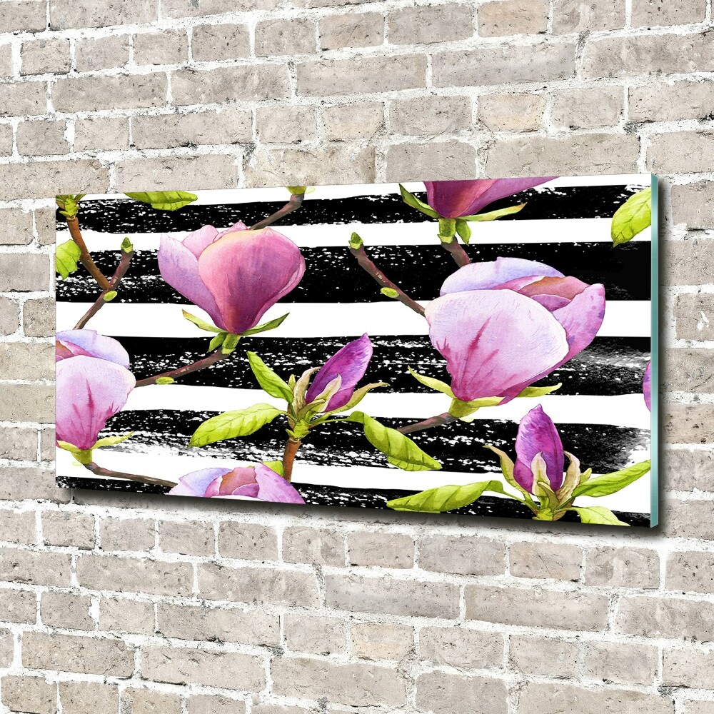 Tableau acrylique Bandes de Magnolia