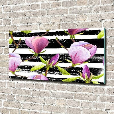 Tableau acrylique Bandes de Magnolia