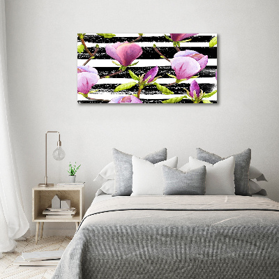 Tableau acrylique Bandes de Magnolia