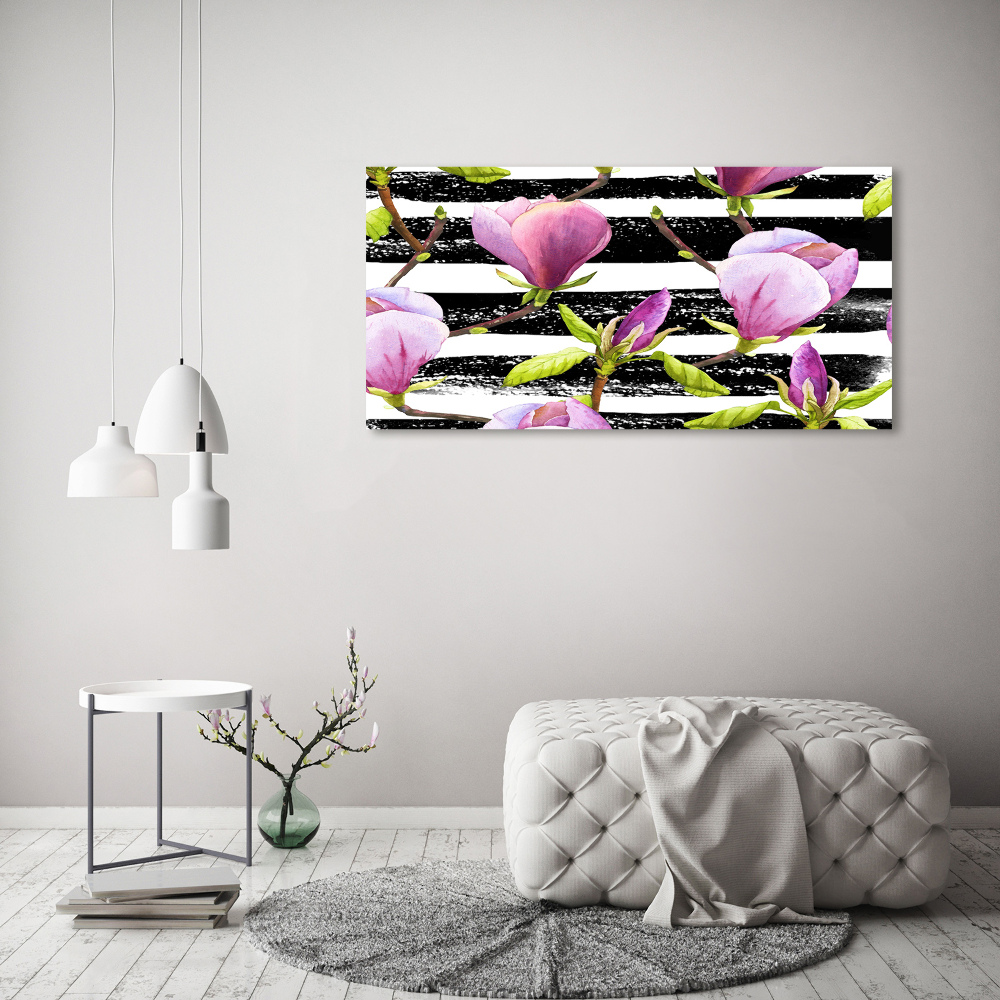 Tableau acrylique Bandes de Magnolia