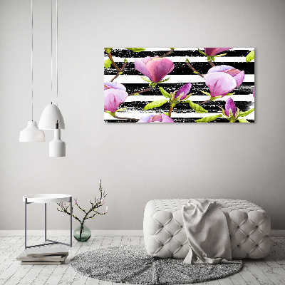 Tableau acrylique Bandes de Magnolia