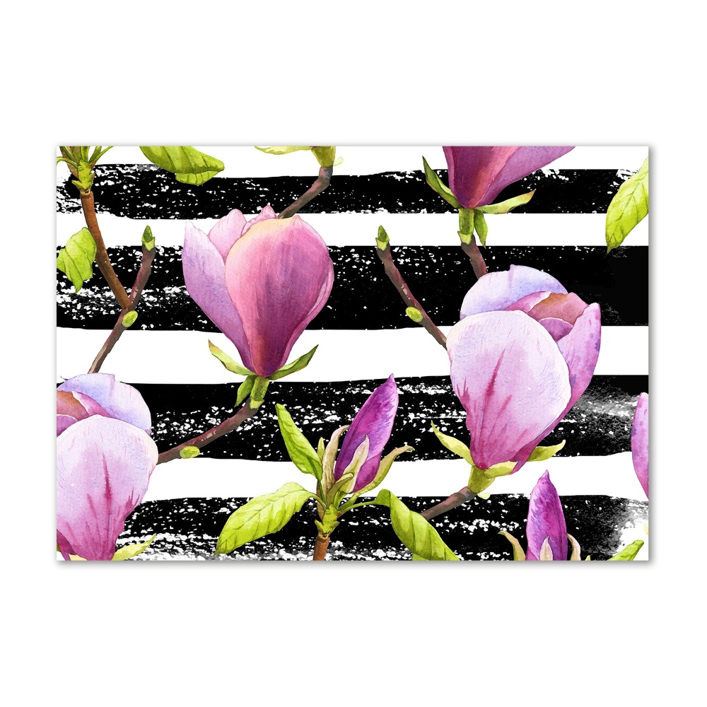 Tableau acrylique Bandes de Magnolia