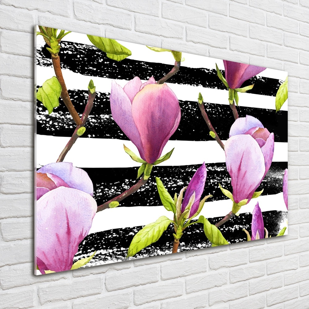 Tableau acrylique Bandes de Magnolia