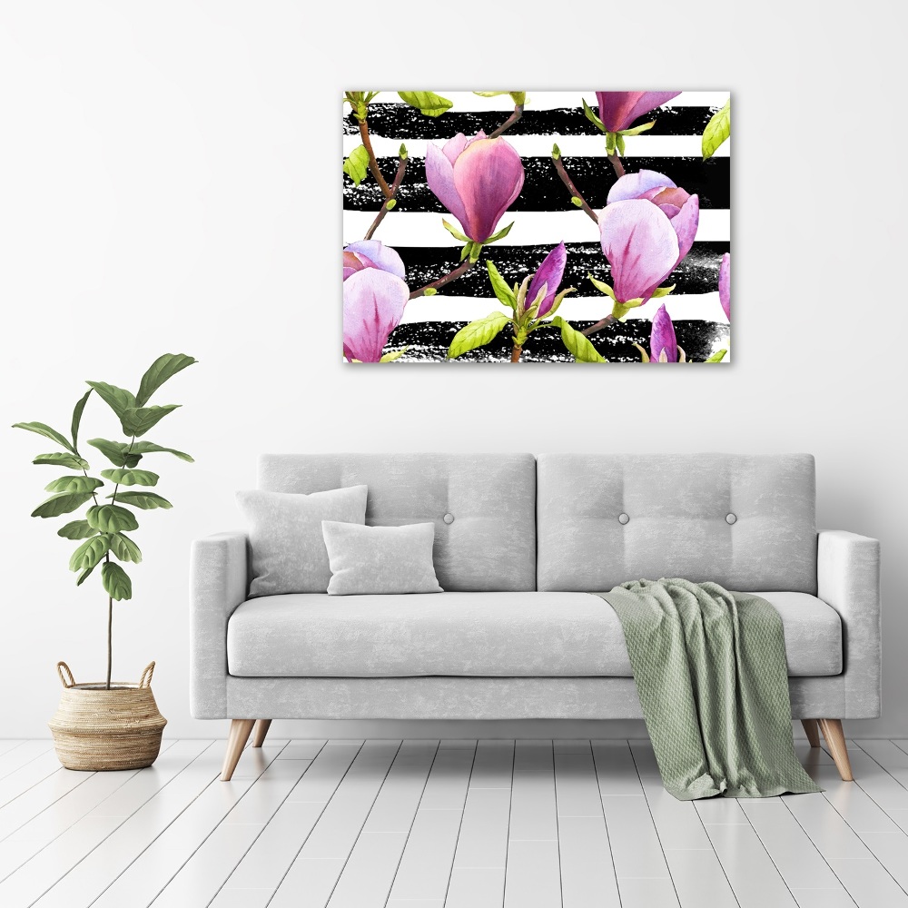 Tableau acrylique Bandes de Magnolia